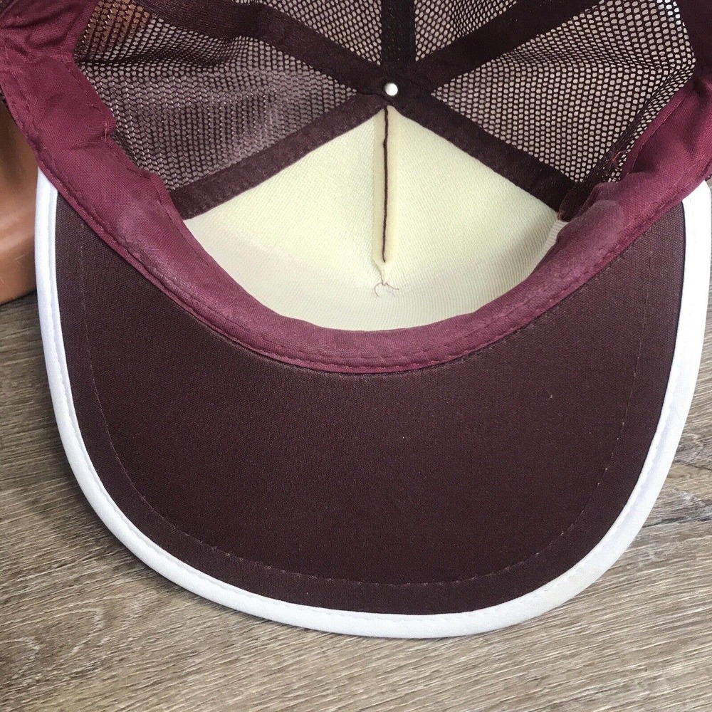 Vtg Duck Mountain Lodge Madge Lake Saskatchewan Canada Purple SnapBack Hat P1 - Picture 9 of 12